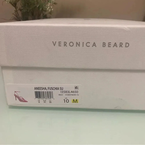 Veronica Beard Aneesha Suede Strappy Sandal in Pink Size 10 NEW - Picture 13 of 13